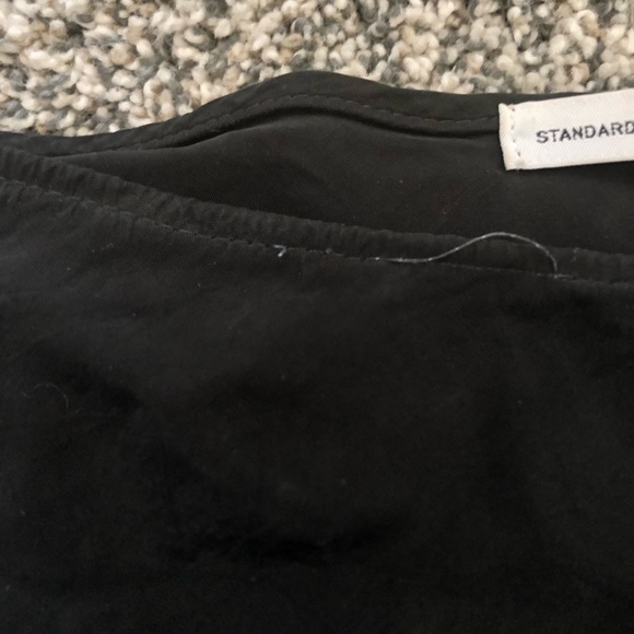 Standard James Perse Black Aysmmetrical Midi Skirt - Picture 8 of 9